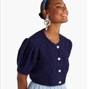 NWT Hill House Ollie Navy Cardigan in size S